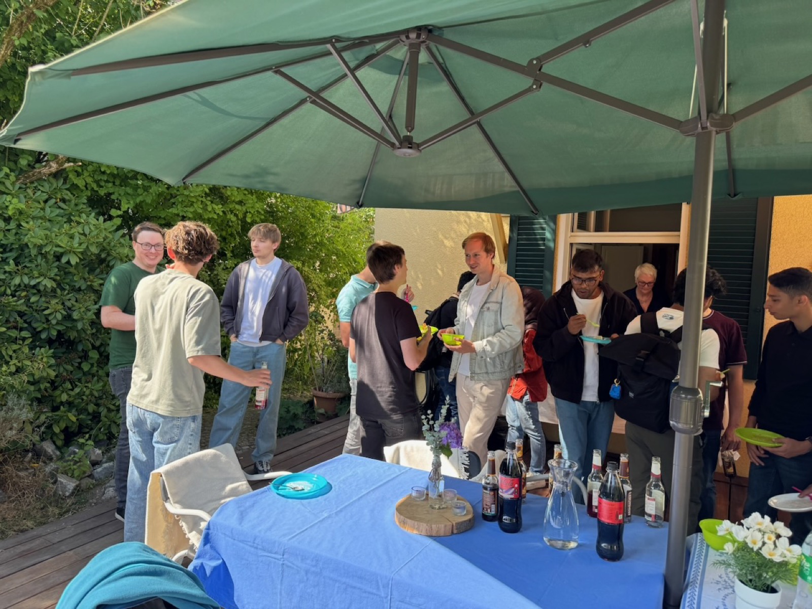 Garden party at Prof. Bartz-Beielstein's home marking the end of the challenge