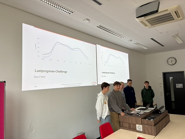 Fünfköpfiges Team eröffnet seine Abschlusspräsentation