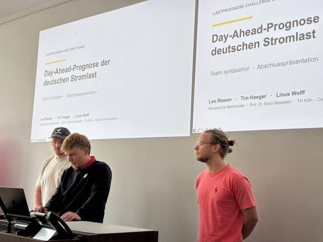 Titelfolie einer Day-Ahead-Prognose der deutschen Stromlast